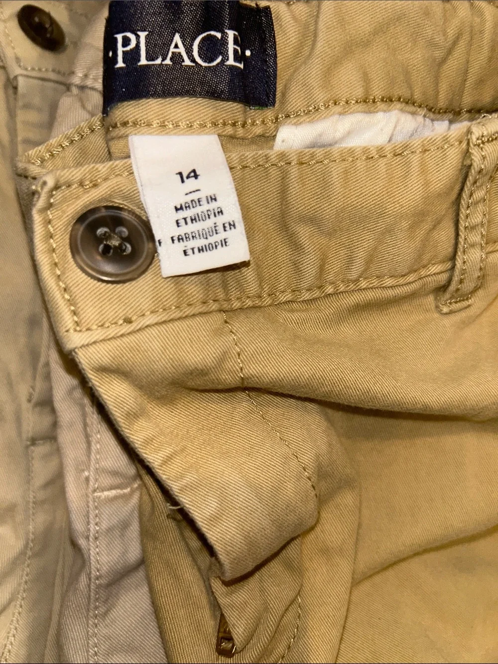 6 Pairs The Children's Place Boys' Casual Pants - 4-khaki, 2 Navy